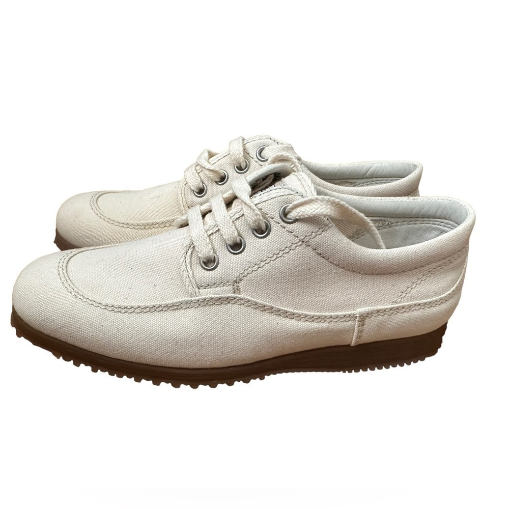 Hogan by TOD'S Scarpa H. Easy Donna Khaki Canvas Sneakers Shoes US 6.5